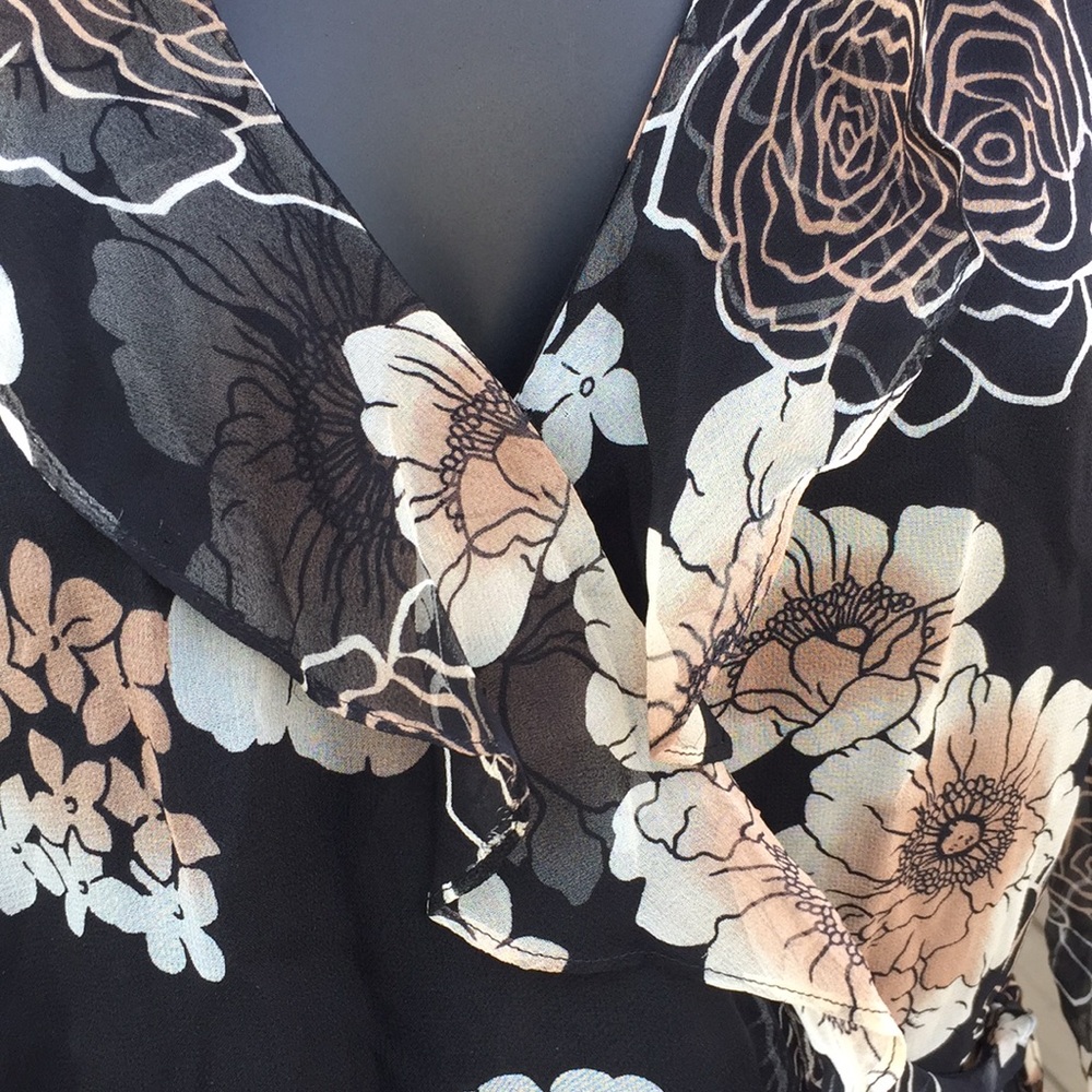 Worthington silk blouse with wrap front - Picture 2 of 12